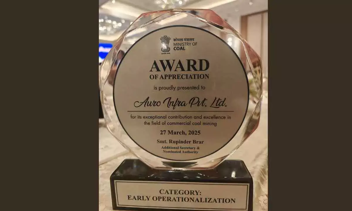 Auro Infra Bags Central Govt Appreciation Award