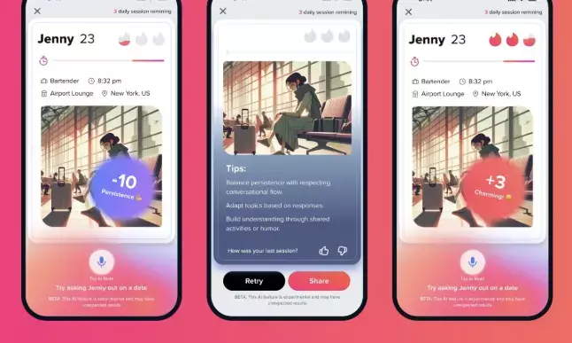Tinder introduces AI-powered flirting game to boost engagement
