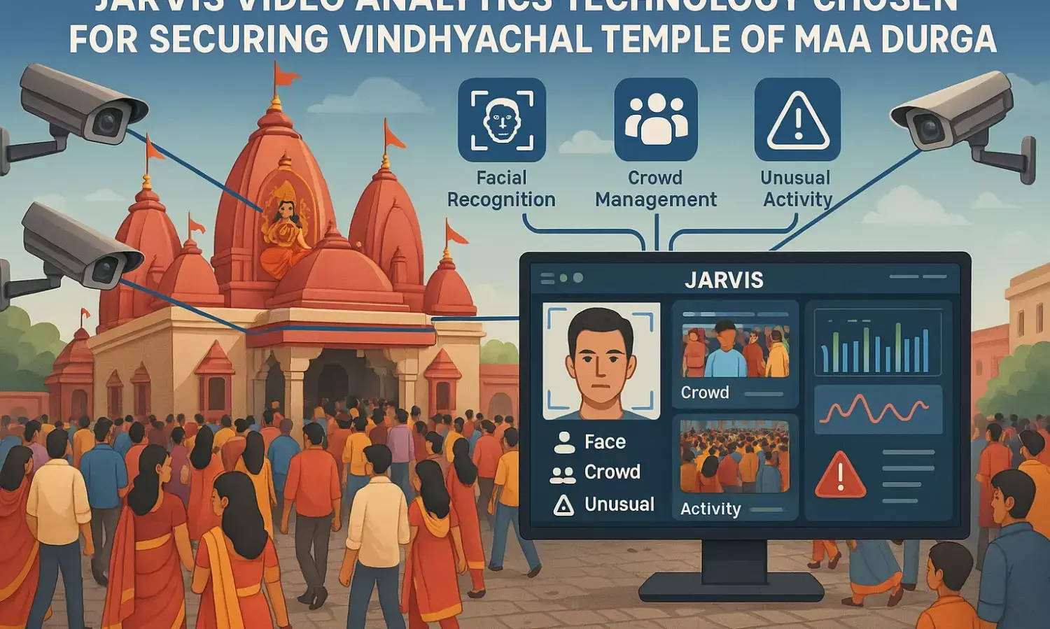 UP Govt Adopts AI Video Analytics Technology in Vindhyachal Temple