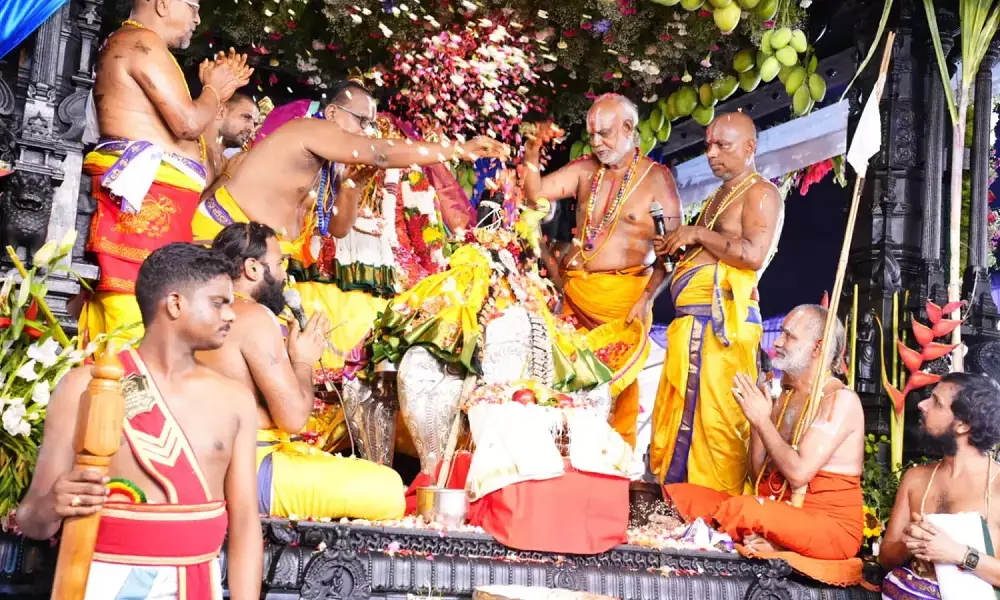 Religious Fervour, Grandeur marks Celestial Wedding in Bhadrachalam
