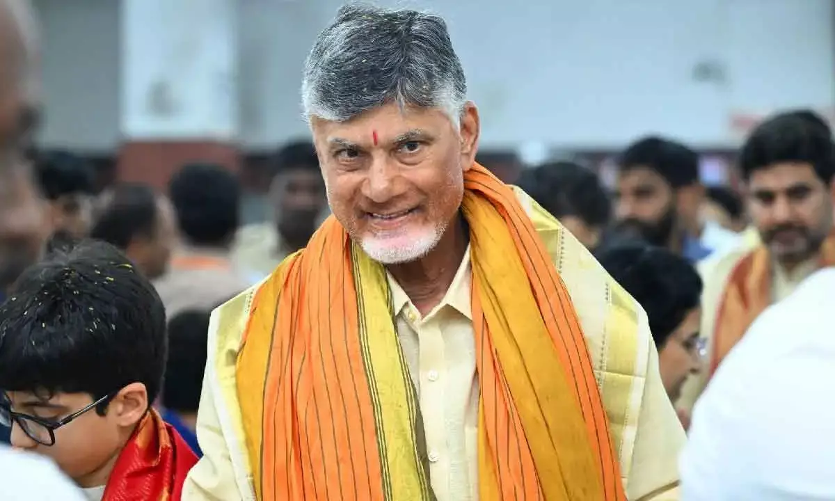 Naidu To Lay Stone For New House In Amaravati