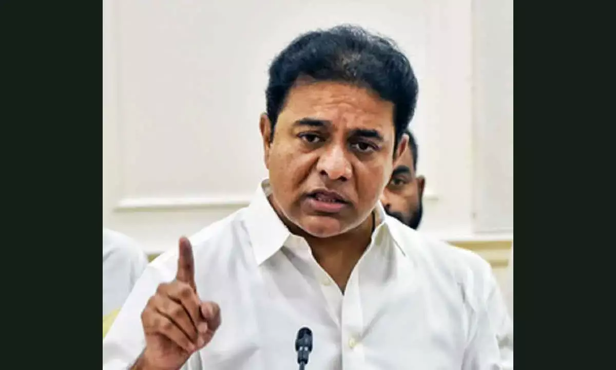 KTR slams Centre over LPG price hike, silence on US tariffs