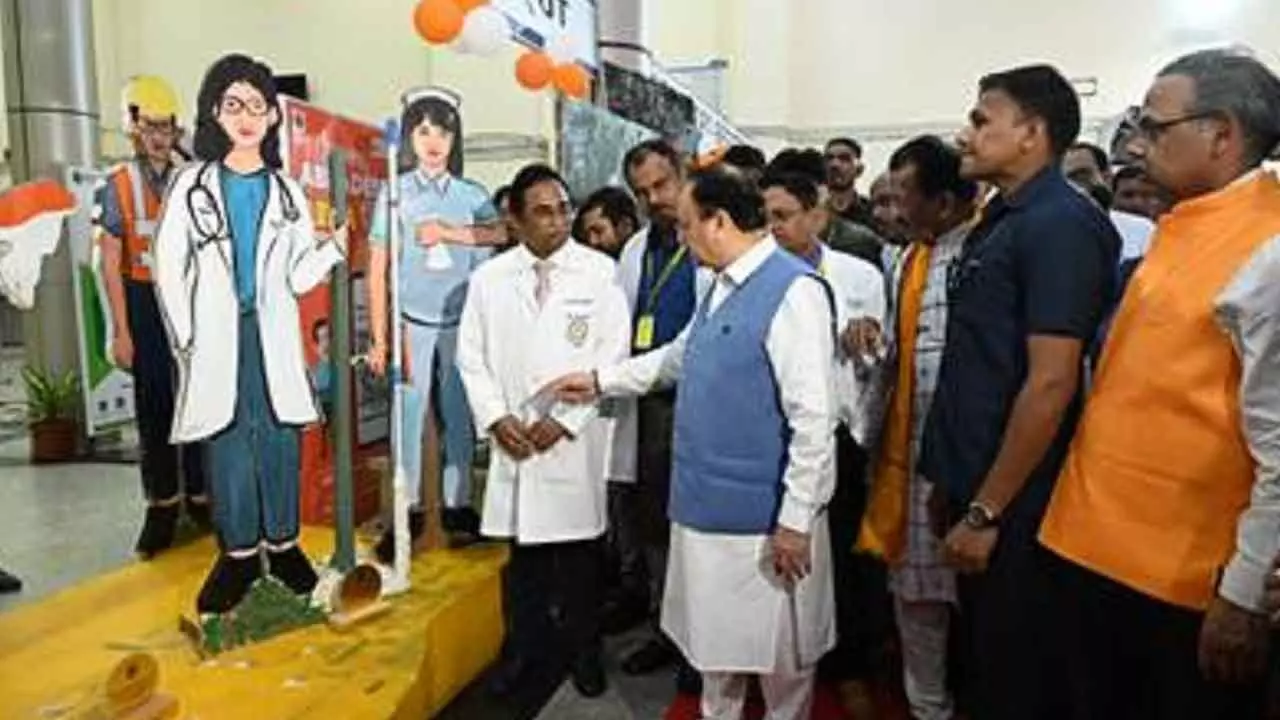 JP Nadda opens research lab at Bhubaneswar AIIMS JP Nadda opens research lab at Bhubaneswar AIIMS