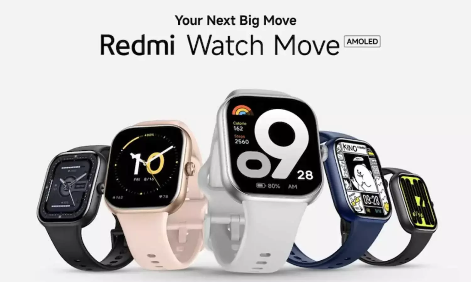 Xiaomi Rolls Out Redmi Watch Move Featuring AMOLED Display and Two-Week Battery Life