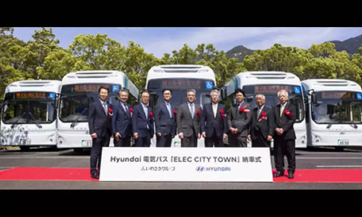 Hyundai Delivers Electric Buses In Japan