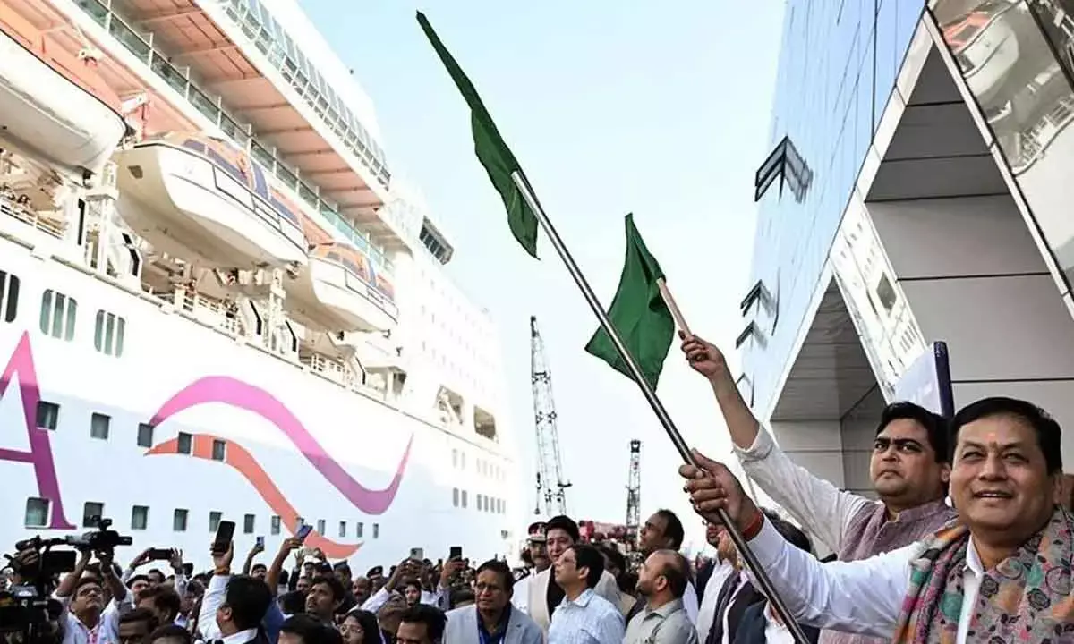 Sonowal Flags Off India’s Largest Cruise Terminal