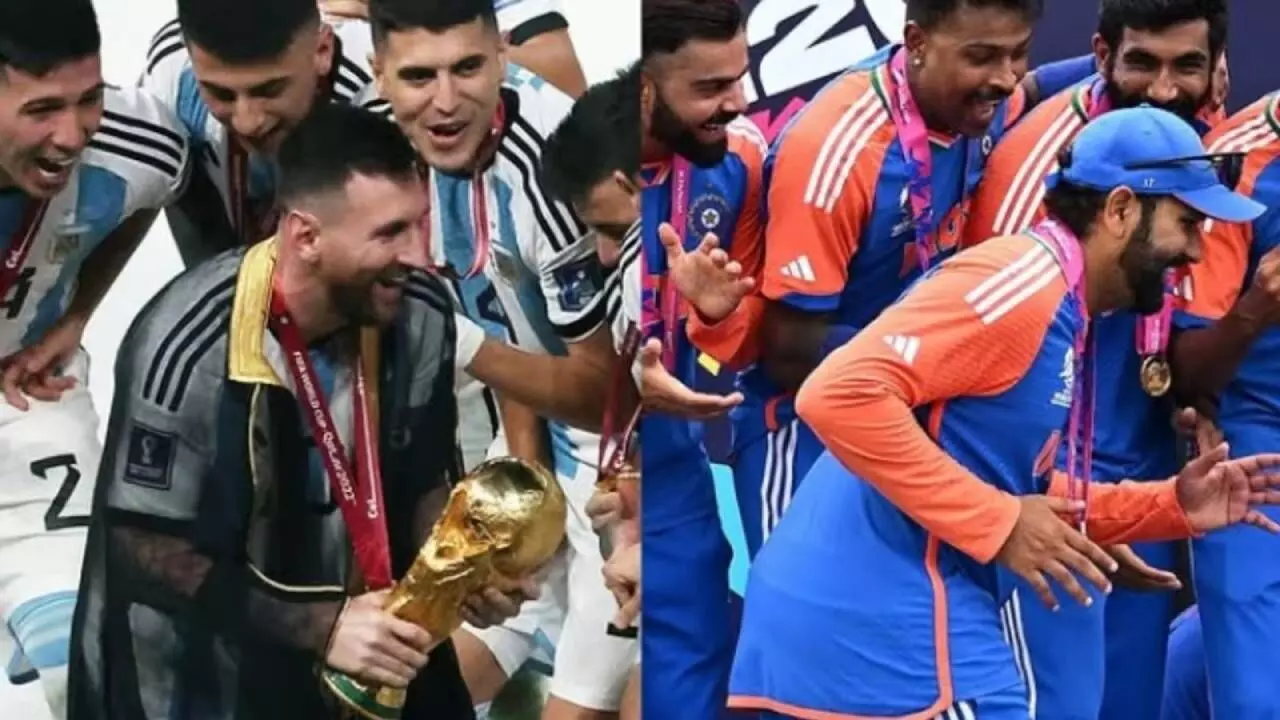 Rohit Sharmas Birthday: FIFA World Cups Tribute Comparing Him to Lionel Messi Goes Viral Rohit Sharmas Birthday: FIFA World Cups Tribute Comparing Him to Lionel Messi Goes Viral