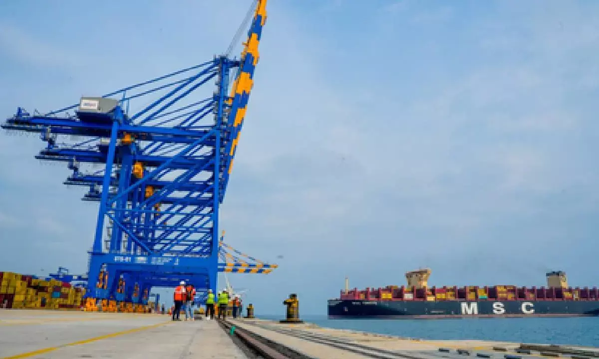 World’s largest container ship MSC IRINA arrives at Adani’s Vizhinjam International Seaport