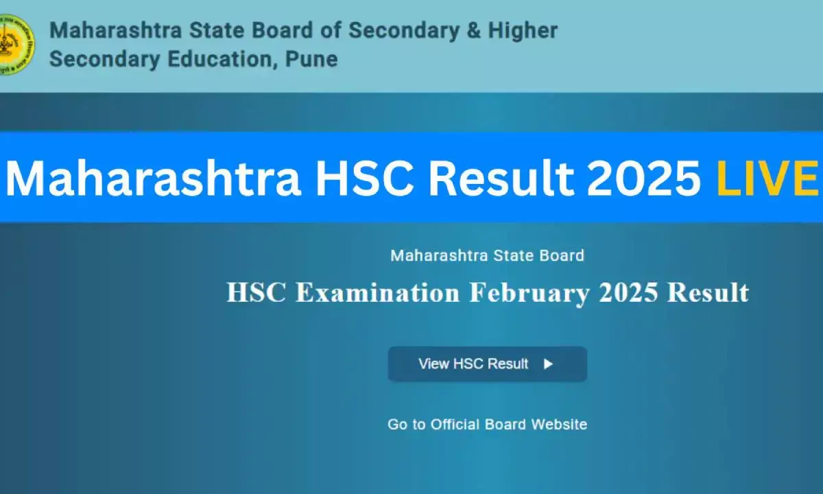 Maharashtra HSC Result 2025 LIVE Updates: MSBSHSE Class 12 Results Today at 1 PM on mahresult.nic.in