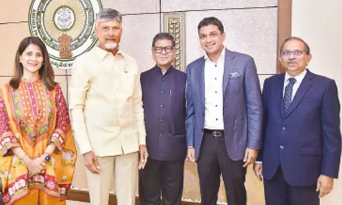 Jai Raj Ispat Chief Briefs AP CM On Plant Progress