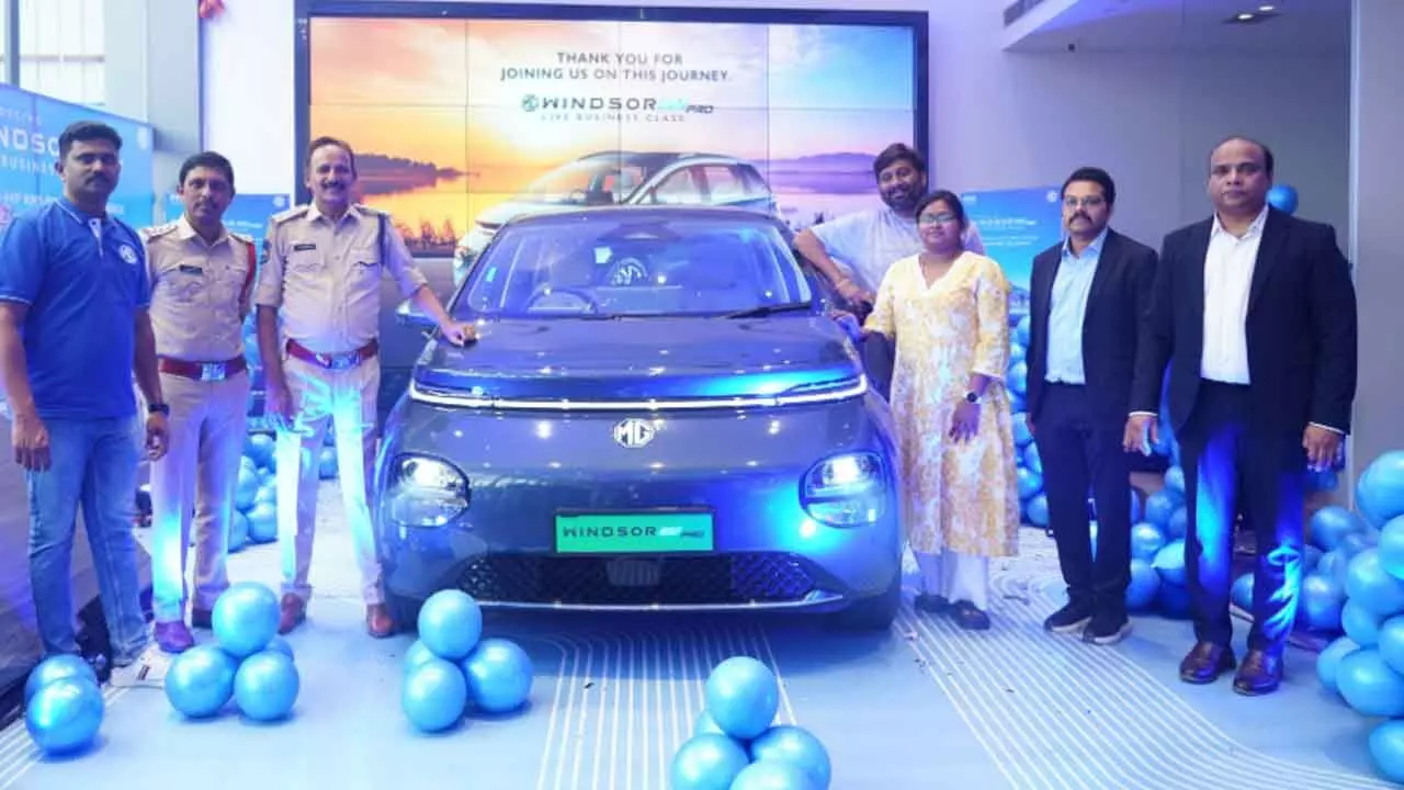 PPS Motors launches MG Windsor Pro in Hyderabad PPS Motors launches MG Windsor Pro in Hyderabad