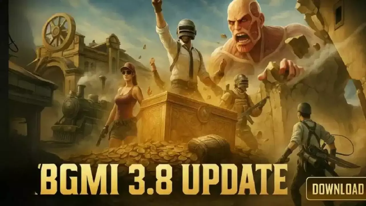 BGMI 3.8 Update Released: Giant Potion, Loot Trains & Attack on Titan Theme | Download Now BGMI 3.8 Update Released: Giant Potion, Loot Trains & Attack on Titan Theme | Download Now