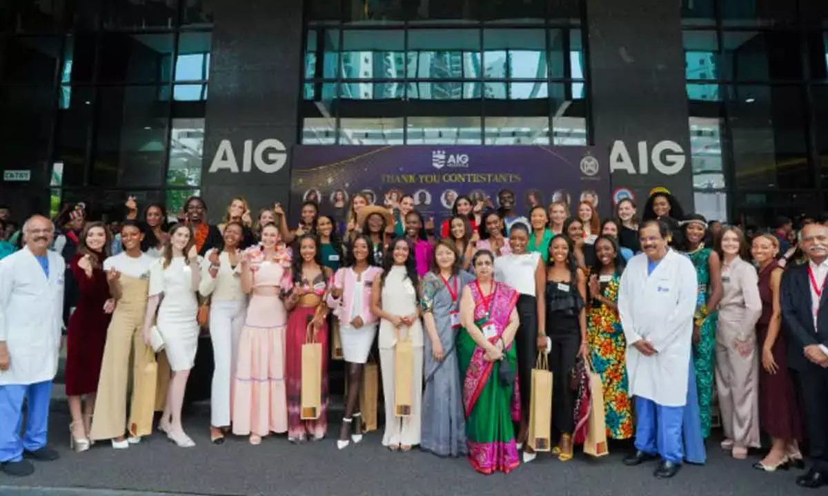 World Beauties Visit AIG Hospitals, Laud TG’s Healthcare Leadership