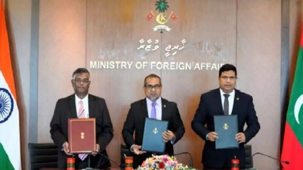India, Maldives sign 13 MoUs To Implement Projects India, Maldives sign 13 MoUs To Implement Projects