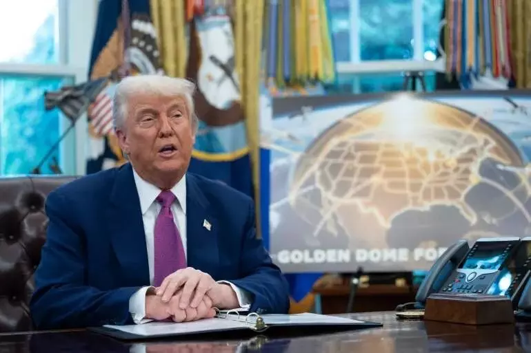 Trump Unveils $175 Billion Golden Dome Missile Defense System to Counter Aerial Threats Trump Unveils $175 Billion Golden Dome Missile Defense System to Counter Aerial Threats