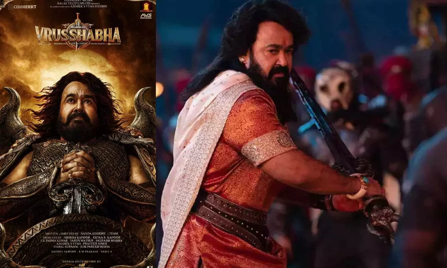 Mohanlal’s Vrusshabha First Look Debuts on His 65th Birthday, Fans Overflow with Excitement Mohanlal’s Vrusshabha First Look Debuts on His 65th Birthday, Fans Overflow with Excitement