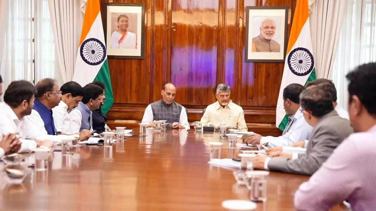 AP seeks Centre’s Support For Solar Scheme, Defence Mfg Hub AP seeks Centre’s Support For Solar Scheme, Defence Mfg Hub