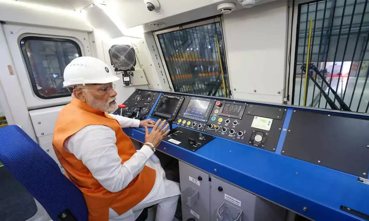 PM Unveils Rs 24k-Cr Projects In Gujarat