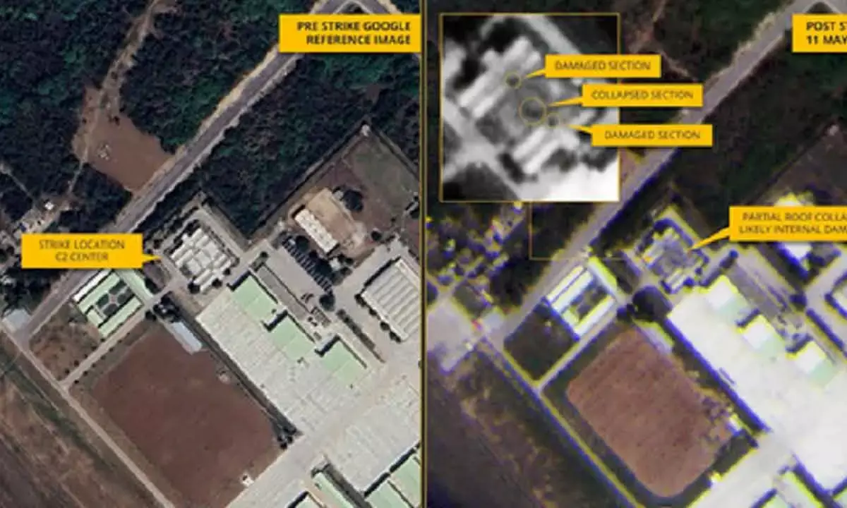Satellite Image Shows Structural Damage To Pak’s Murid Airbase Satellite Image Shows Structural Damage To Pak’s Murid Airbase
