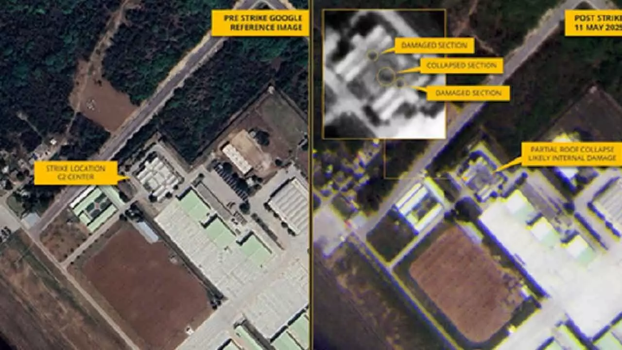 Satellite Image Shows Structural Damage To Pak’s Murid Airbase Satellite Image Shows Structural Damage To Pak’s Murid Airbase