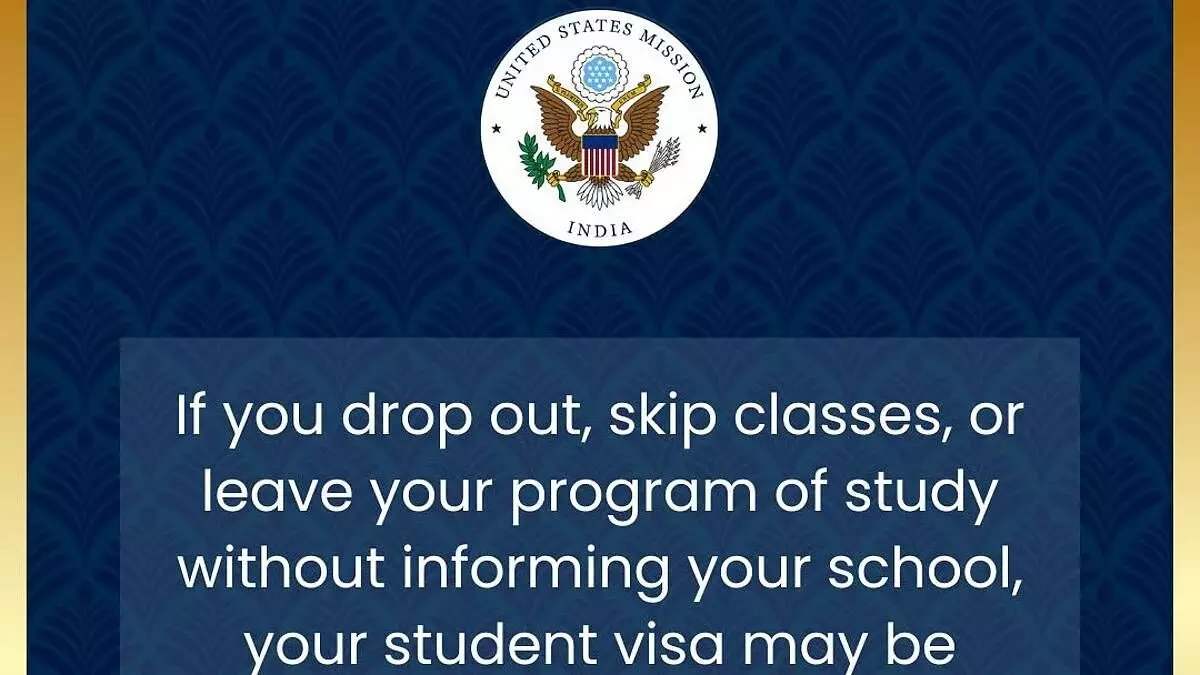 US Visa Warning for Indian Students: Skipping Classes or Dropping Out May Lead to Visa Revocation US Visa Warning for Indian Students: Skipping Classes or Dropping Out May Lead to Visa Revocation