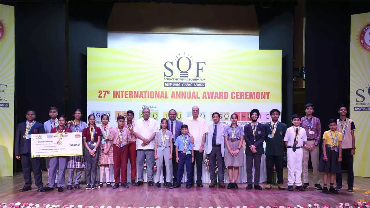 Hyderabad Students Excel At 2024-25 Olympiad Awards Hyderabad Students Excel At 2024-25 Olympiad Awards