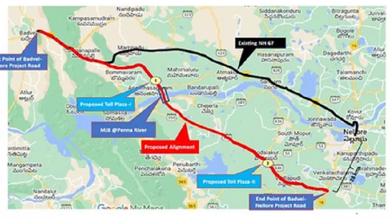 Badvel-Nellore Corridor Okayed With Rs 3,653 Cr Outlay Badvel-Nellore Corridor Okayed With Rs 3,653 Cr Outlay