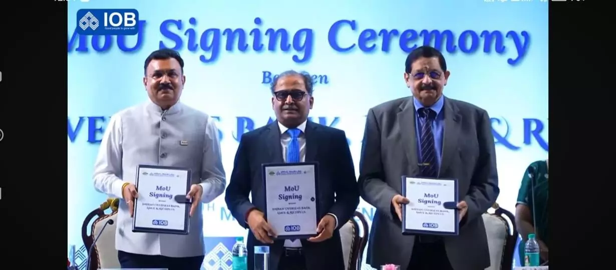 IOB signs MoU with Amul and Richplus IOB signs MoU with Amul and Richplus