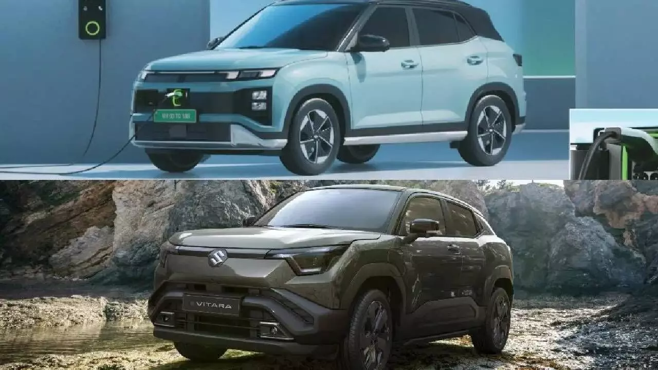 Tata Harrier EV vs Suzuki E-Vitara vs Hyundai Creta EV: Range, Features & Charging Compared Tata Harrier EV vs Suzuki E-Vitara vs Hyundai Creta EV: Range, Features & Charging Compared