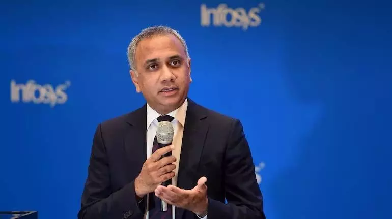 Infosys CEO Salil Parekh’s annual salary rises 22% to Rs 80.6 cr in FY25 Infosys CEO Salil Parekh’s annual salary rises 22% to Rs 80.6 cr in FY25