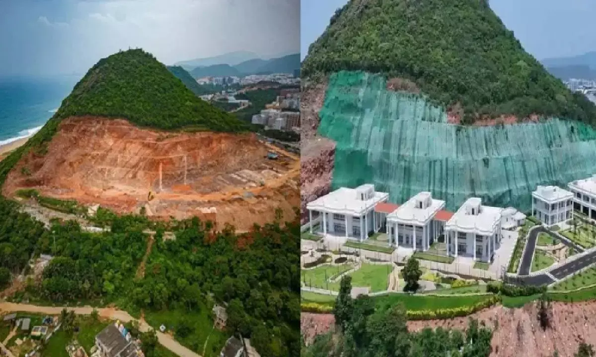 Residents Protest Encroachment and Lack of Basic Infra in Bhagavatula Layout, Rushikonda