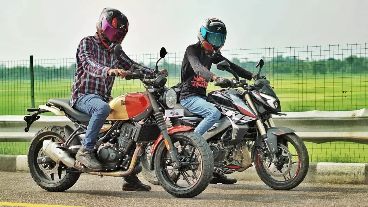 Bajaj Pulsar NS400 vs Royal Enfield Guerrilla 450: Best High-Performance Bikes Under ₹3 Lakh – Full Specs Comparison Bajaj Pulsar NS400 vs Royal Enfield Guerrilla 450: Best High-Performance Bikes Under ₹3 Lakh – Full Specs Comparison