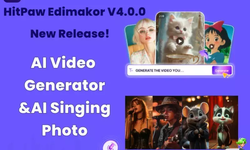 HitPaw Edimakor: AI Singing Avatars & Image-to-Video Redefine Creative Standards