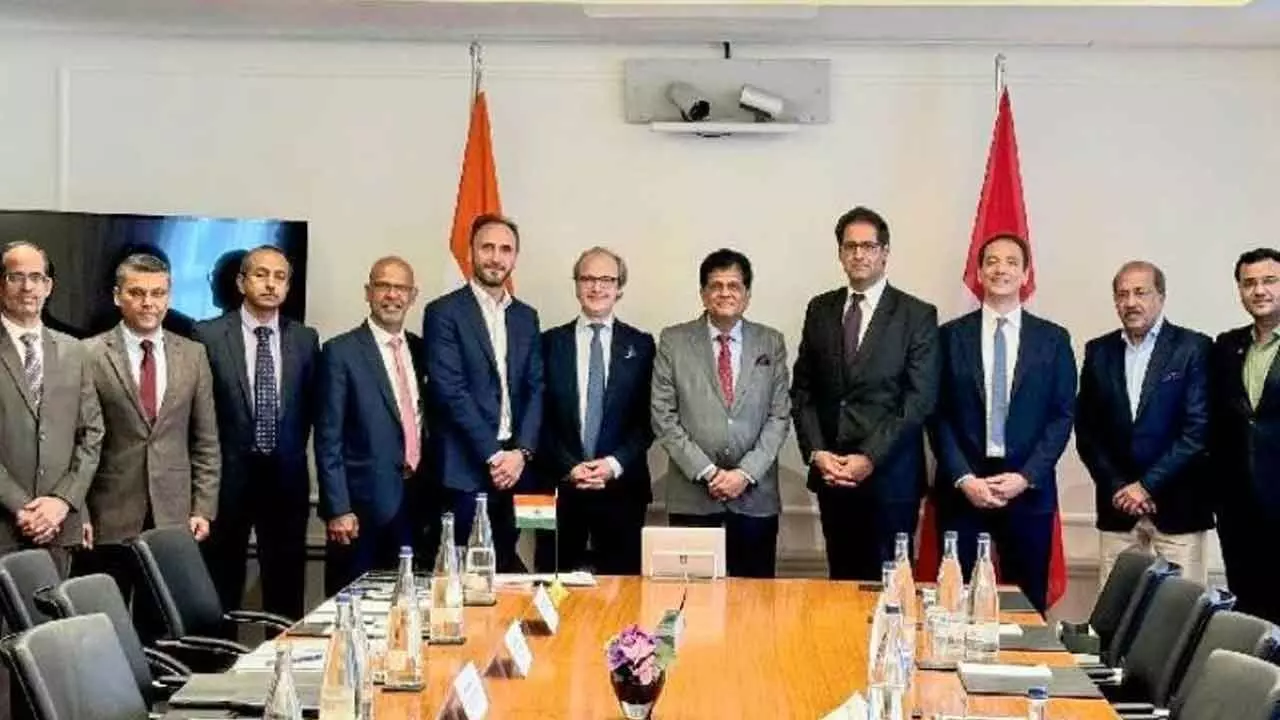 Goyal Rolls Out Red Carpet For Swiss cos Goyal Rolls Out Red Carpet For Swiss cos