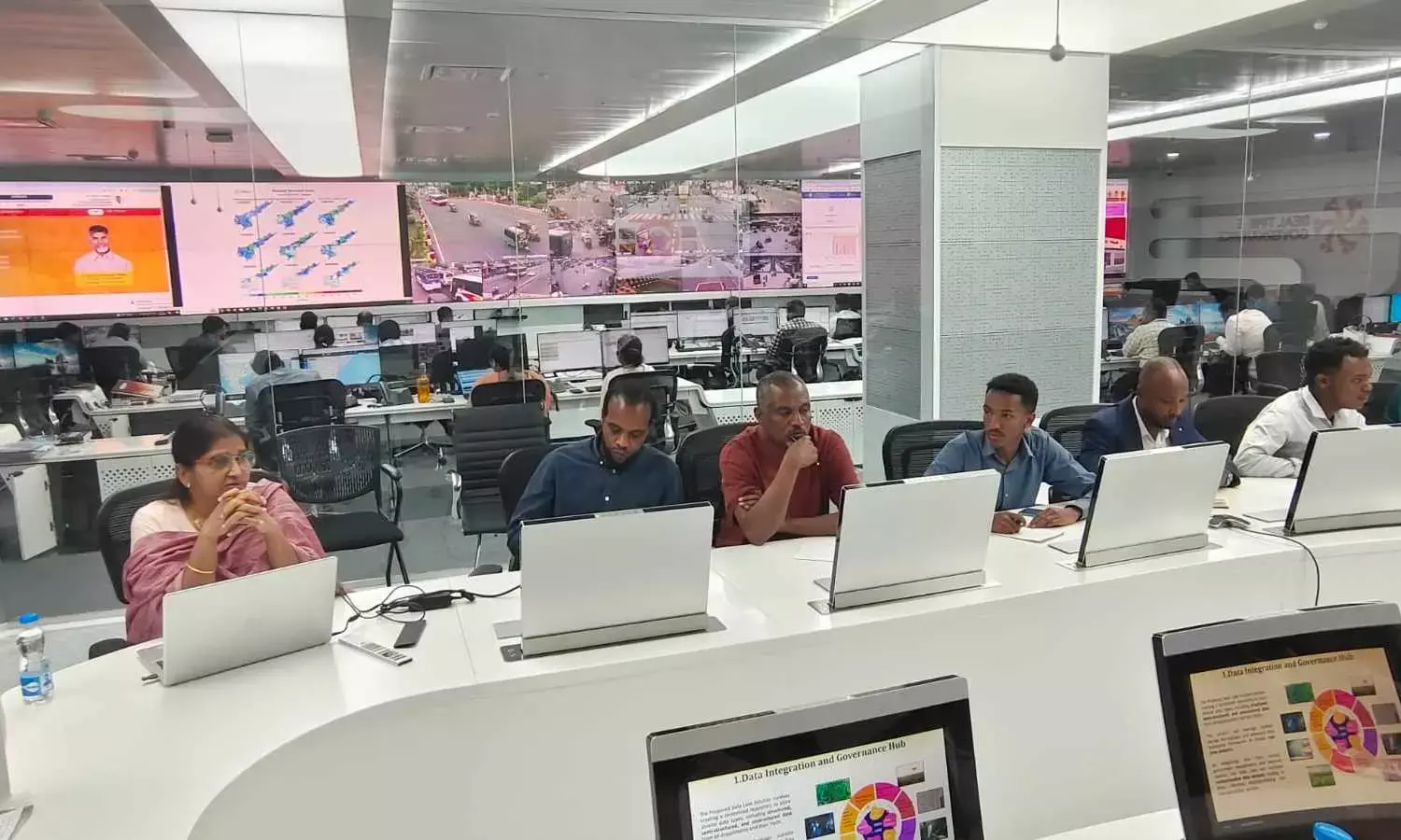 Ethiopian Delegation Visits RTGS Centre in AP