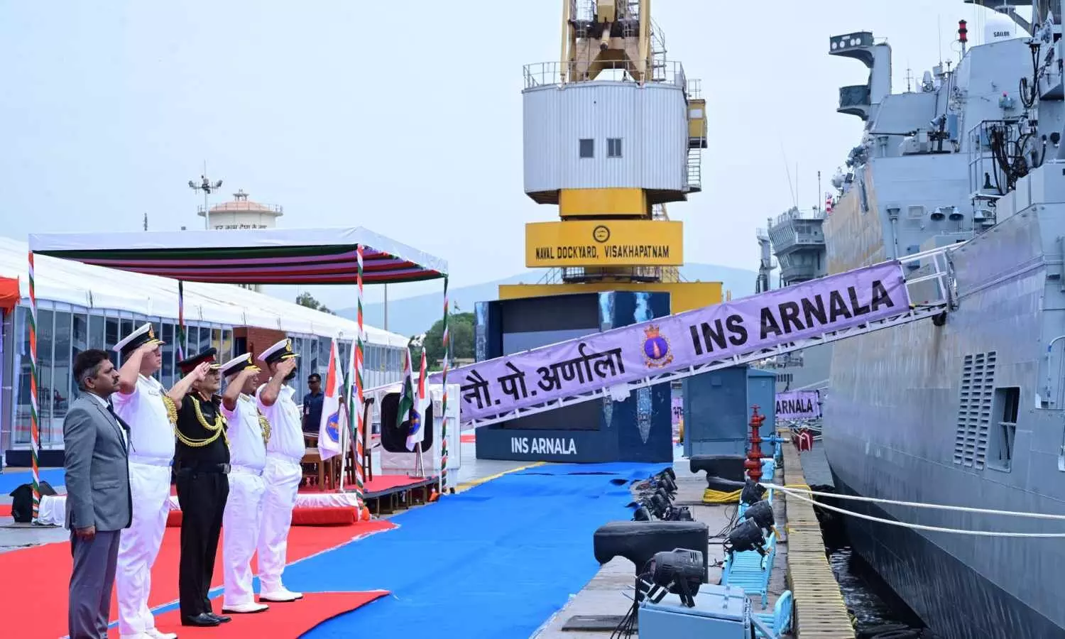Anti-submarine warfare shallow water craft INS Arnala commissioned Anti-submarine warfare shallow water craft INS Arnala commissioned