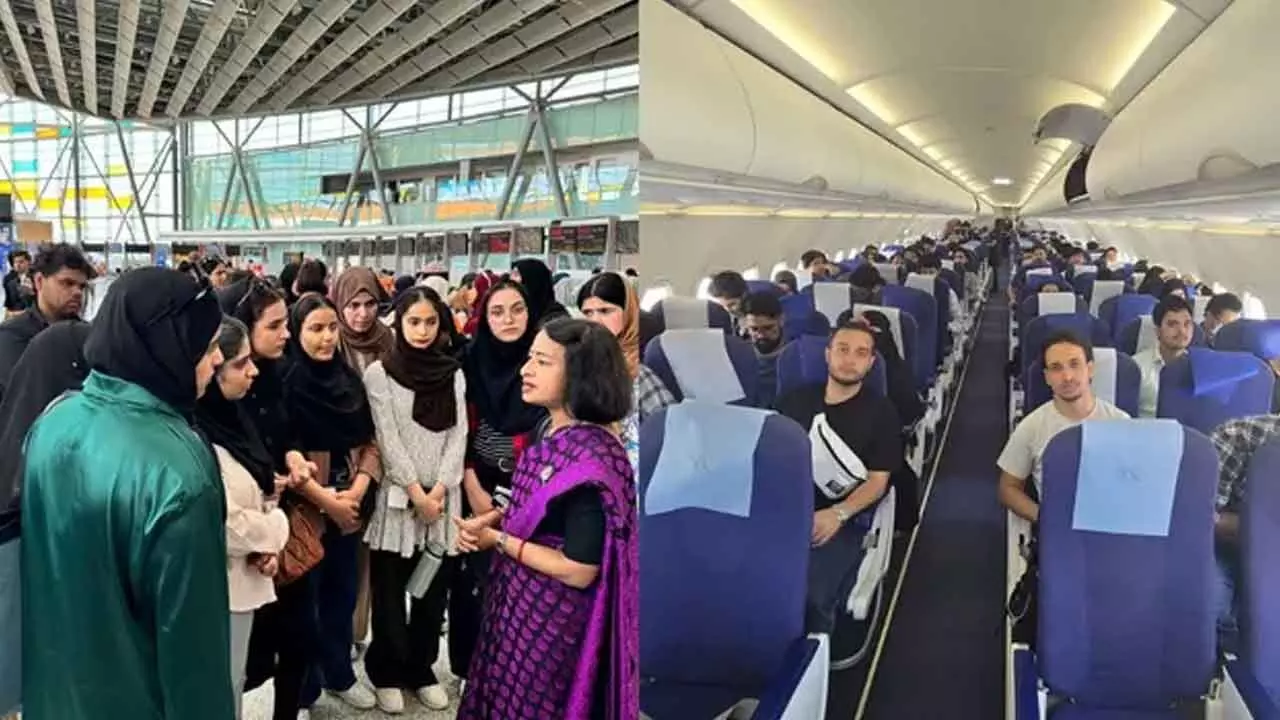 Indias Lifeline: First Flight of Operation Sindhu Brings Home 110 Students from War-Torn Iran Indias Lifeline: First Flight of Operation Sindhu Brings Home 110 Students from War-Torn Iran