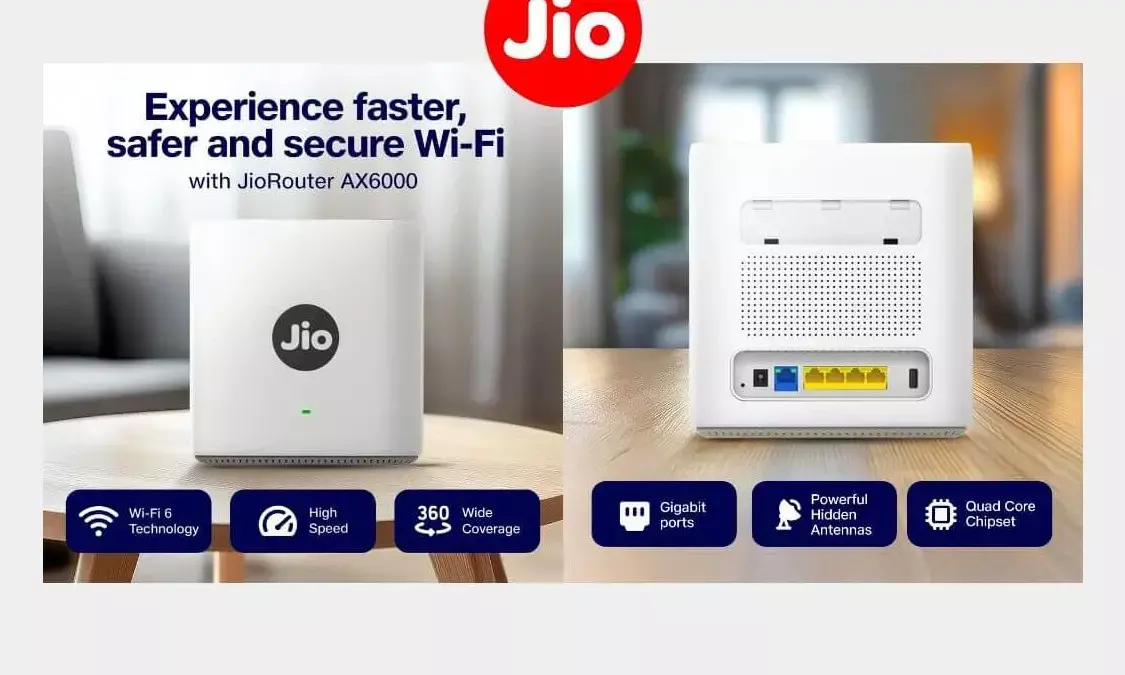 Jio AX6000 Wi-Fi 6 Router Launched in India: High-Speed Internet with One Major Limitation Jio AX6000 Wi-Fi 6 Router Launched in India: High-Speed Internet with One Major Limitation