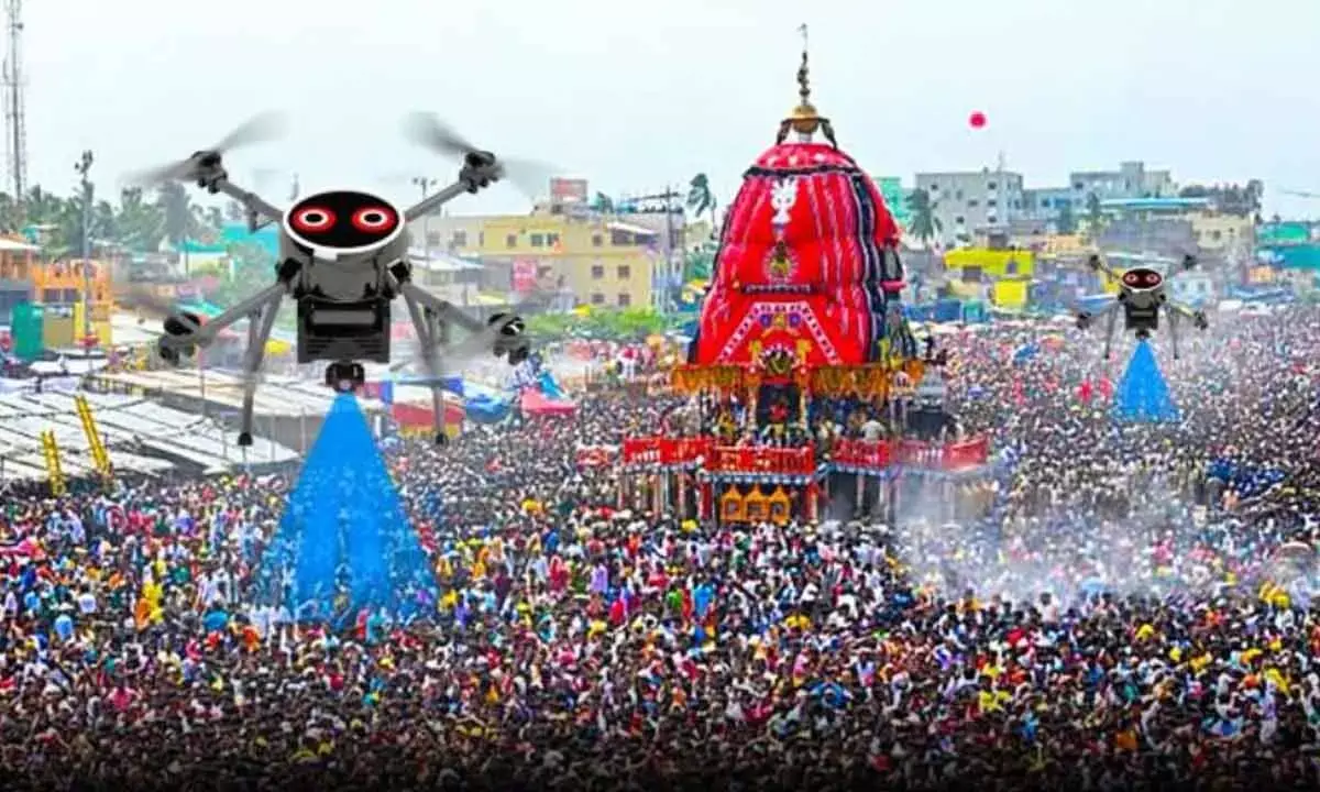 Drones and AI Guarding Divinity: Odisha Police Revolutionizes Rath Yatra Security
