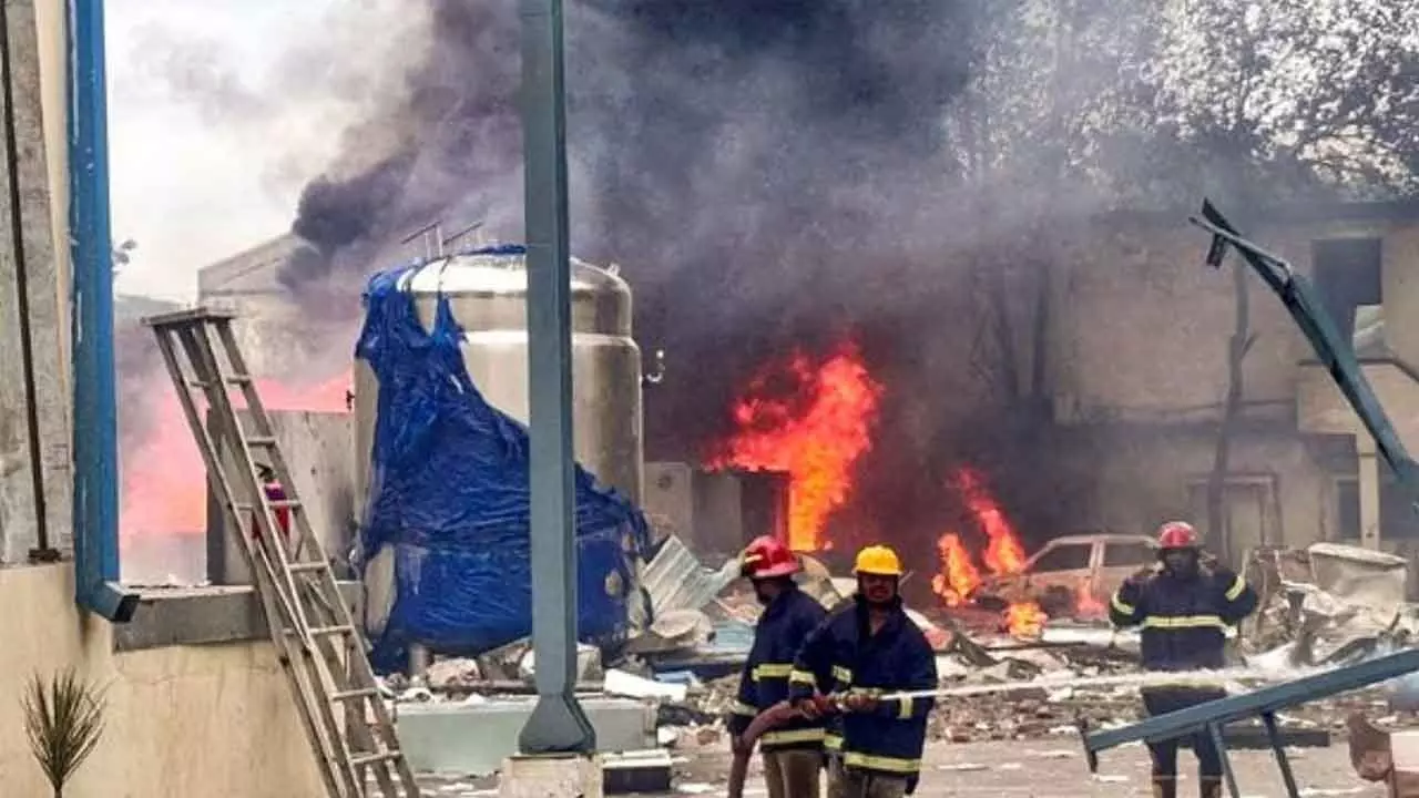Devastating Blast Rocks Hyderabad Chemical Plant: 15 Dead, Dozens Injured in Tragic Accident Devastating Blast Rocks Hyderabad Chemical Plant: 15 Dead, Dozens Injured in Tragic Accident