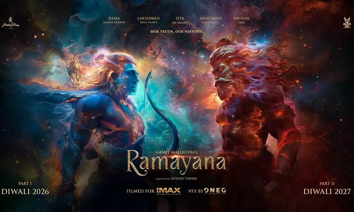 Ramayana First Glimpse: Ranbir Kapoor, Sai Pallavi, Yash Shine in Nitesh Tiwaris Mythological Spectacle Ramayana First Glimpse: Ranbir Kapoor, Sai Pallavi, Yash Shine in Nitesh Tiwaris Mythological Spectacle