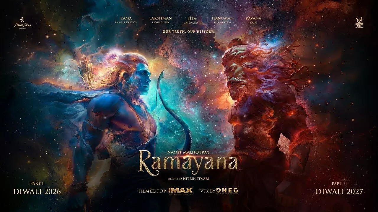 Ramayana First Glimpse: Ranbir Kapoor, Sai Pallavi, Yash Shine in Nitesh Tiwaris Mythological Spectacle Ramayana First Glimpse: Ranbir Kapoor, Sai Pallavi, Yash Shine in Nitesh Tiwaris Mythological Spectacle