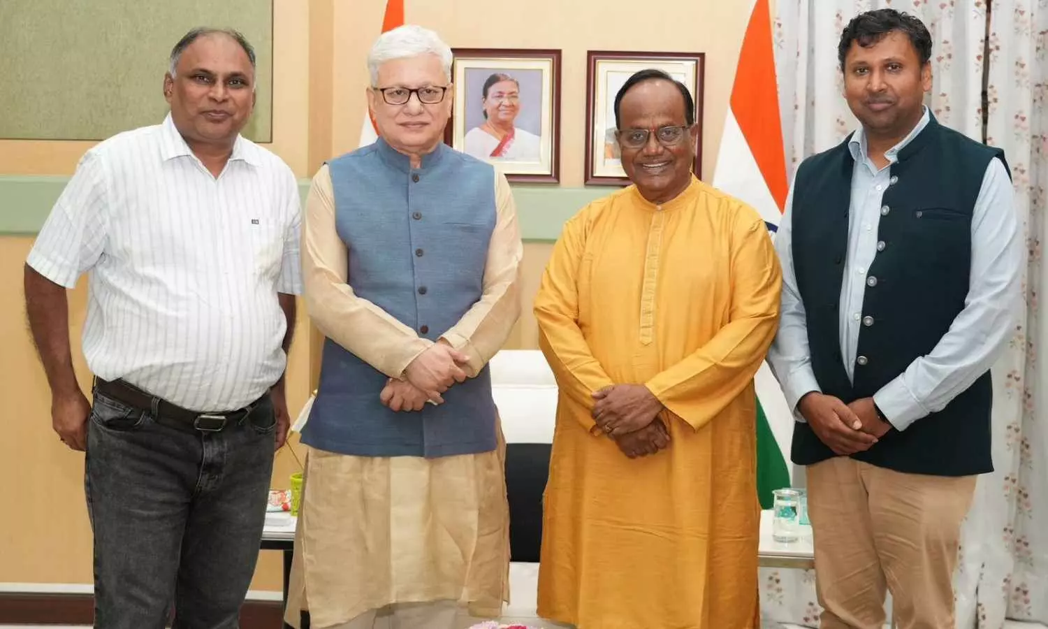 Junicorns from Four States Meet Hon’ble Governor Shri Jishnu Dev Varma to Showcase Youth Innovation Movement Junicorns from Four States Meet Hon’ble Governor Shri Jishnu Dev Varma to Showcase Youth Innovation Movement