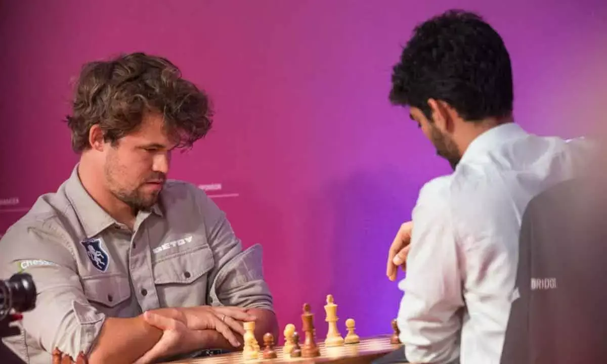 Blitz Lightning Round: Gukesh and Carlsens Zagreb Clash Ends in Blazing 65-Second Draw