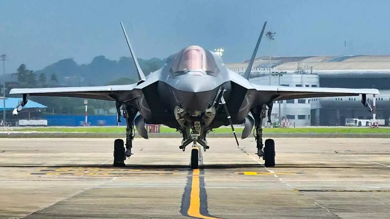 Stranded F-35B Jet Moves to Hangar in Kerala as UK Team Arrives for Repairs Stranded F-35B Jet Moves to Hangar in Kerala as UK Team Arrives for Repairs