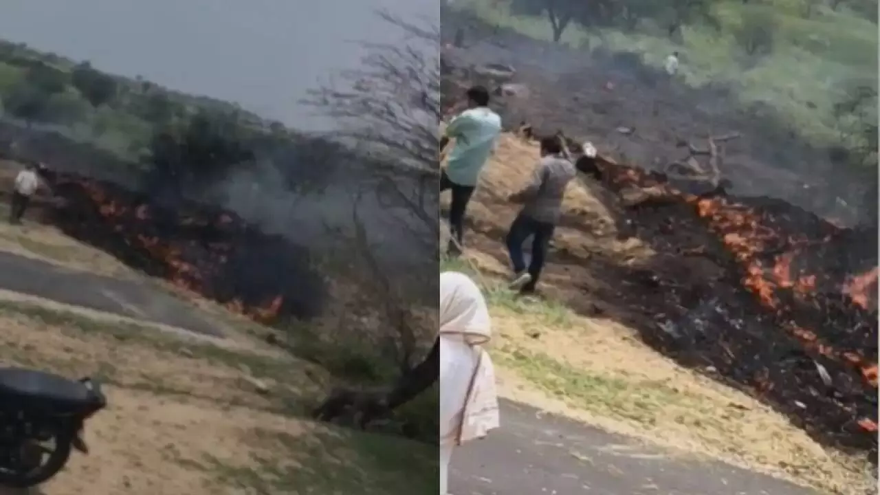IAF Jaguar Fighter Jet Crashes Near Rajasthans Churu, No Casualties Reported IAF Jaguar Fighter Jet Crashes Near Rajasthans Churu, No Casualties Reported