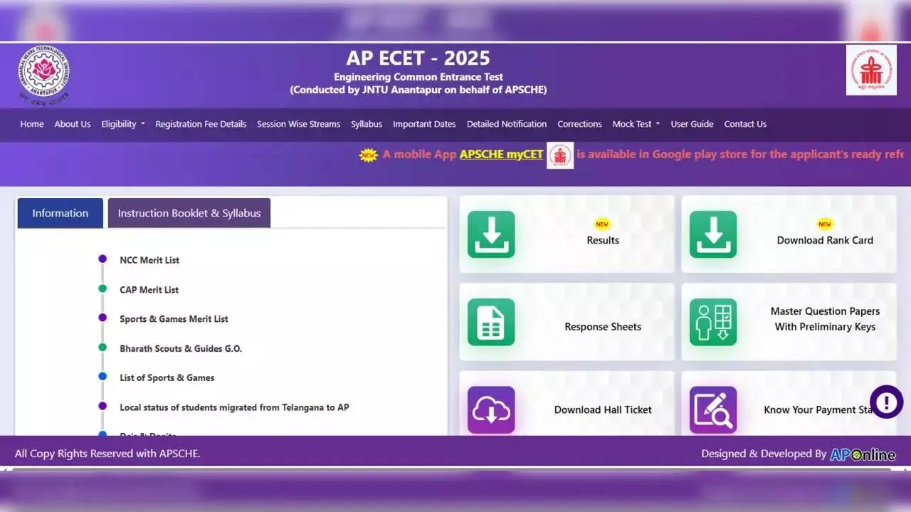 AP ECET 2025 Counselling Dates Announced: Step-by-Step Guide to Apply Online from July 18 AP ECET 2025 Counselling Dates Announced: Step-by-Step Guide to Apply Online from July 18