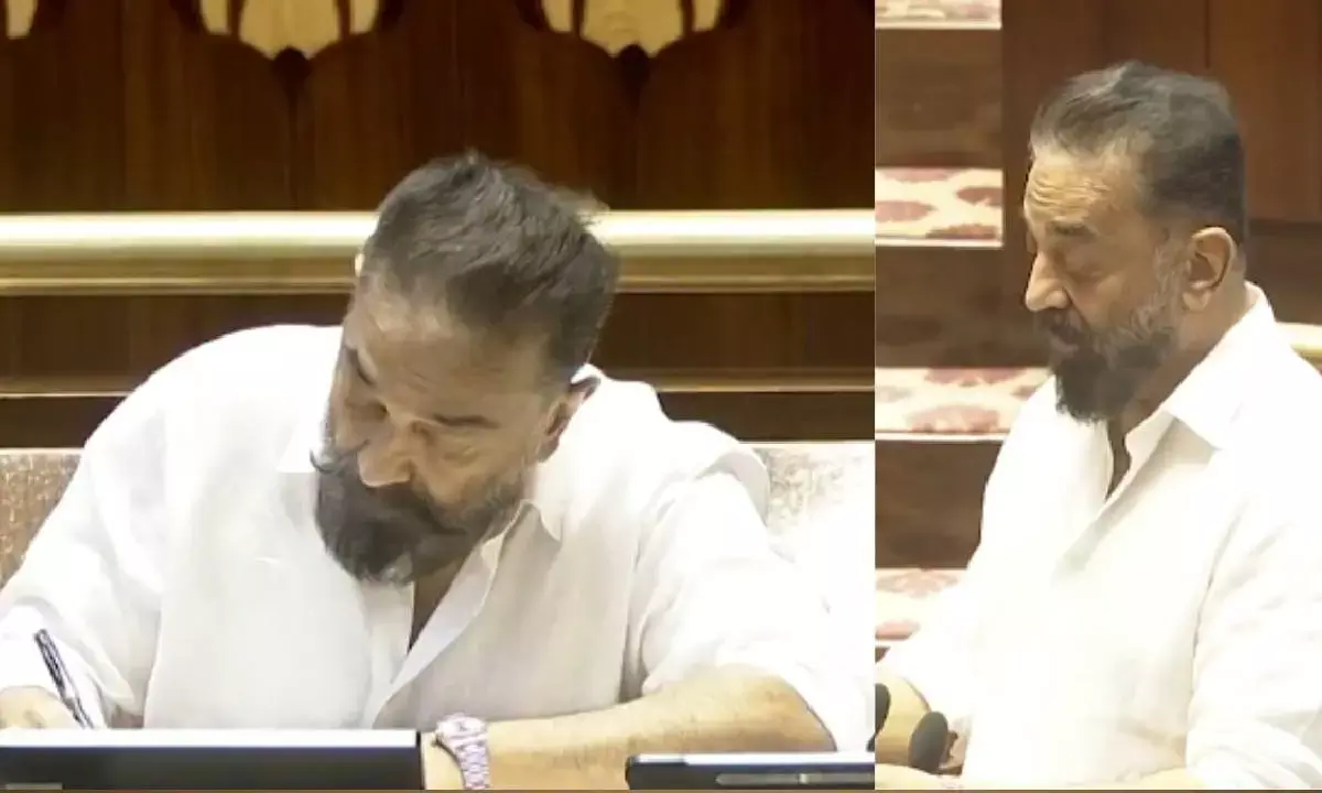Kamal Haasan Makes Parliament Debut: Sworn in as Rajya Sabha MP, Takes Oath in Tamil Amid Cheers