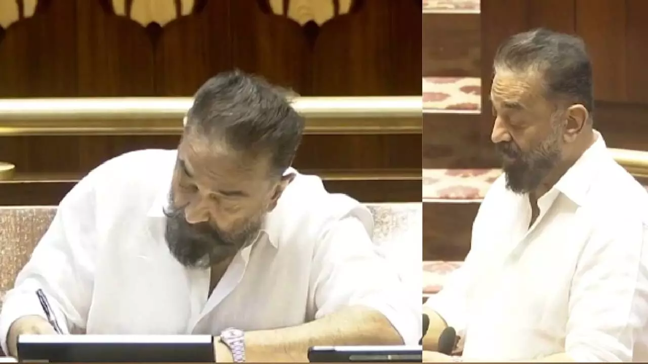 Kamal Haasan Makes Parliament Debut: Sworn in as Rajya Sabha MP, Takes Oath in Tamil Amid Cheers