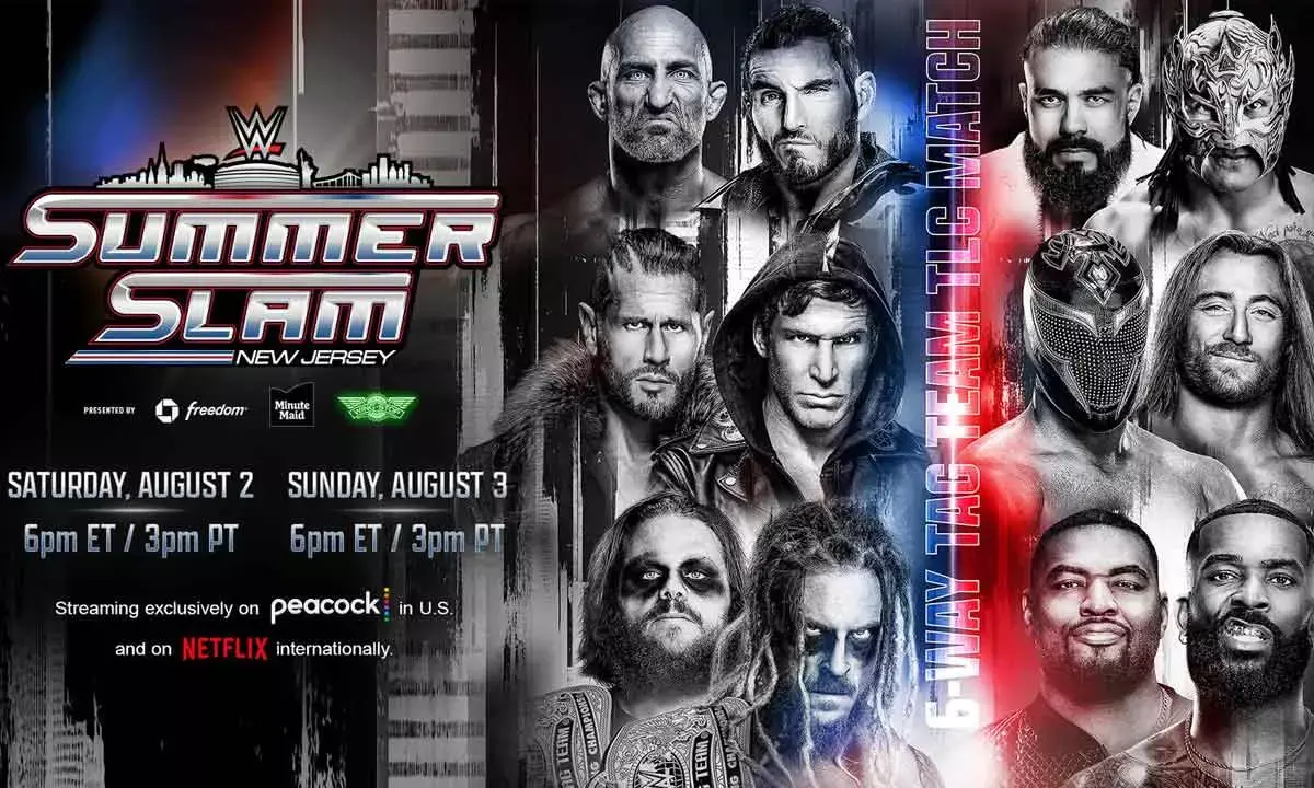Chaos Guaranteed: Six Teams Vie for WWE Tag Team Championship in SummerSlam TLC Match
